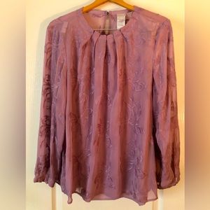 Chicos Dusty Rose dressy top